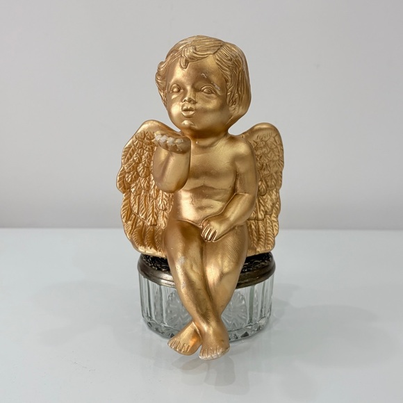 90s Cherubs Gilded Sitting Celestial Gold Whimsical
Hollywood Regency Rococo - Picture 10 of 16